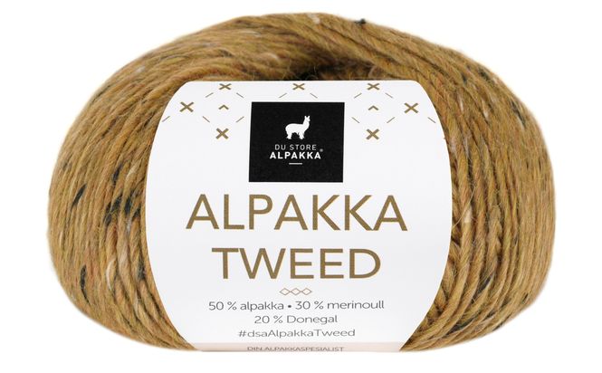 Hovedbilde UT Alpakka Tweed 130 Sennep