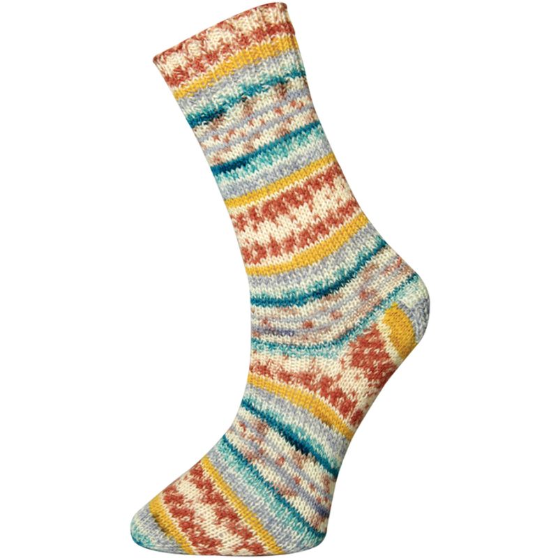 Rebell 9406 Oransje/Lys turkis print