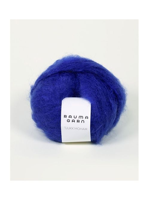 Hovedbilde Tjukk Mohair 091 Blå