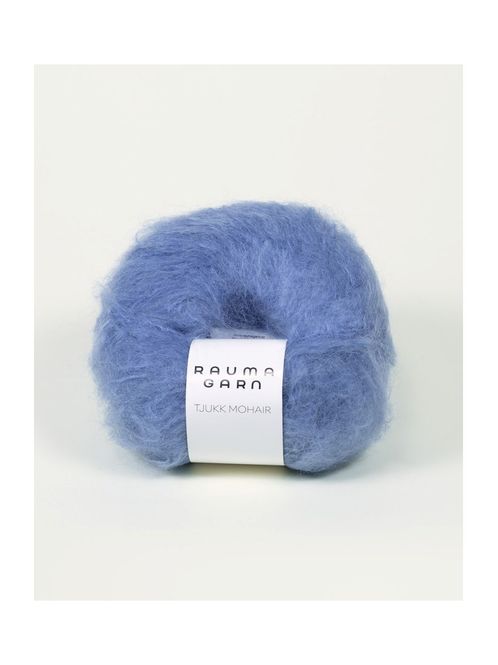 Hovedbilde Tjukk Mohair 071 Himmelblå