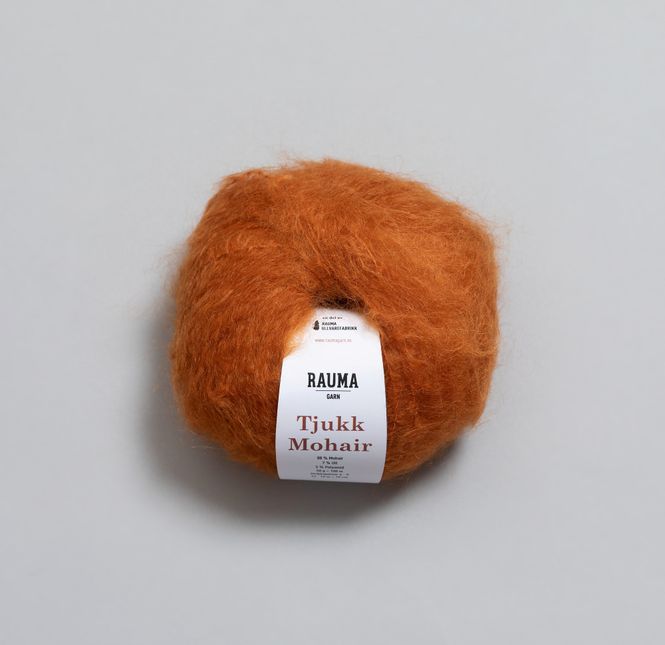 Hovedbilde UT Tjukk Mohair 1028 Mørk Oransje