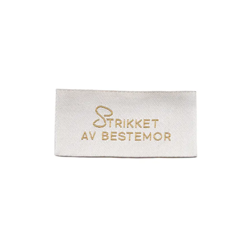 Symerke med tekst - velg variant